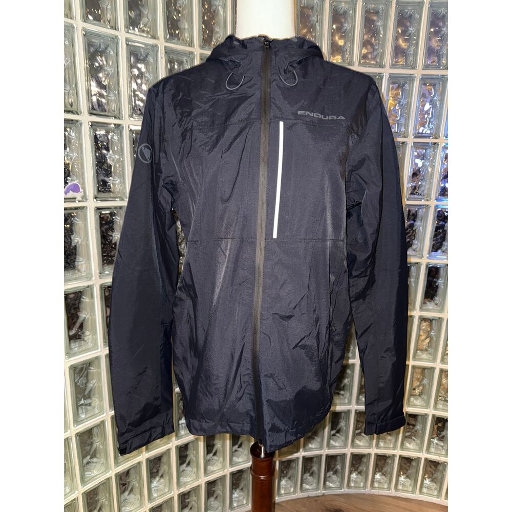 Endura Hummvee Waterproof Black Hooded Jacket - Size Small